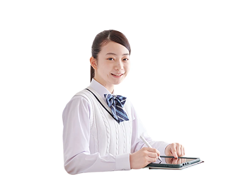 学習中の女の子