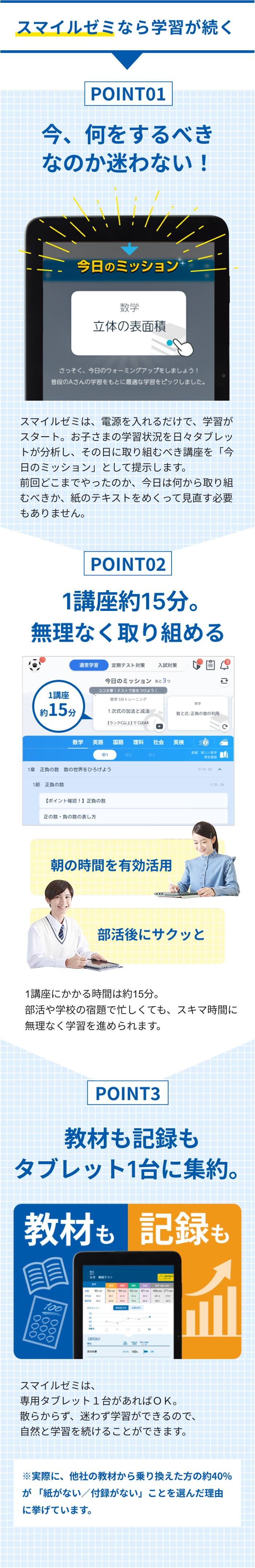 ★ニコ★様　スマイルゼミ（小学1年〜小学5年12月）一部抜けあり 会費のご案内｜タブレットで学ぶ中学生向け通信教育「スマイル