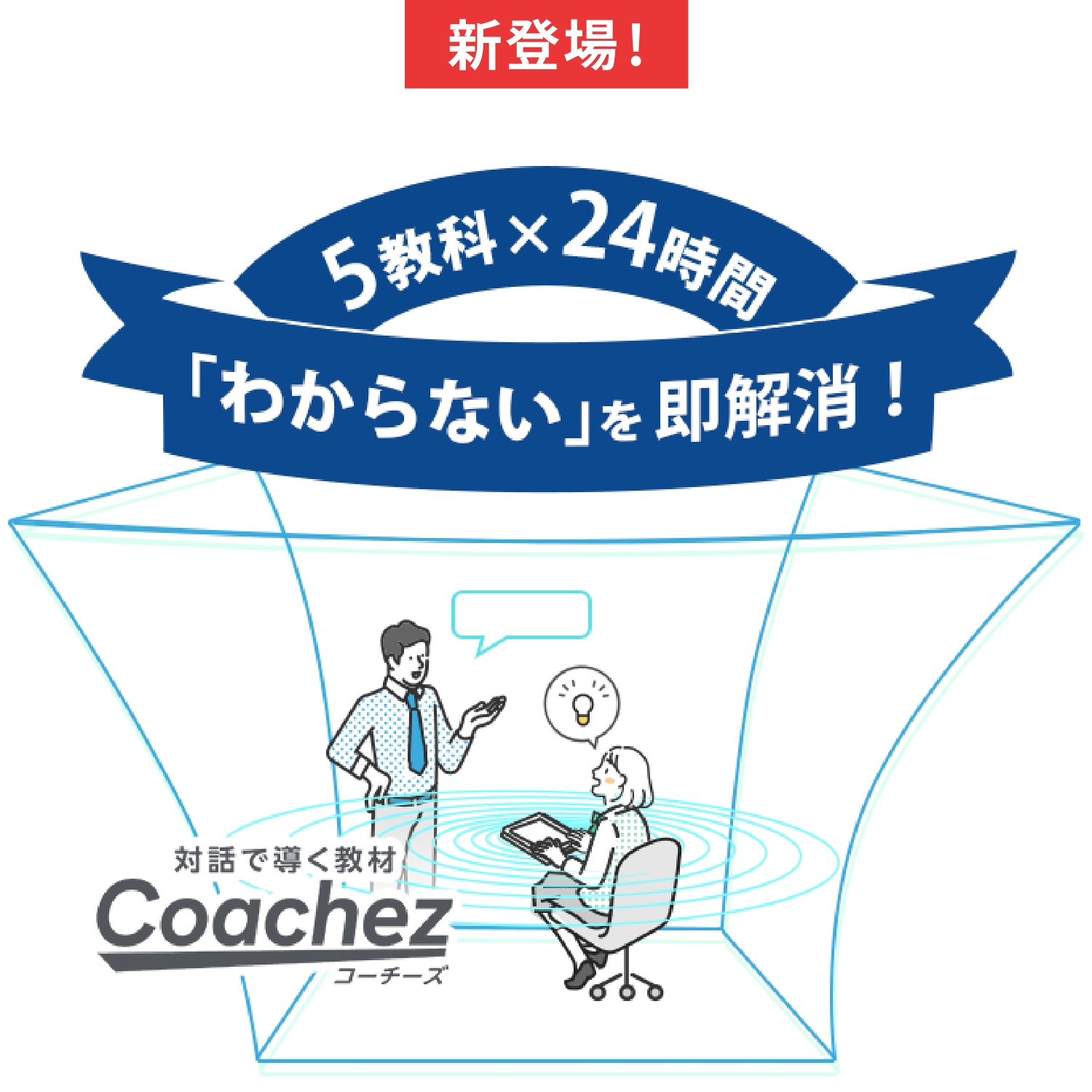 新登場！５教科×24時間「わからない」を即解消！