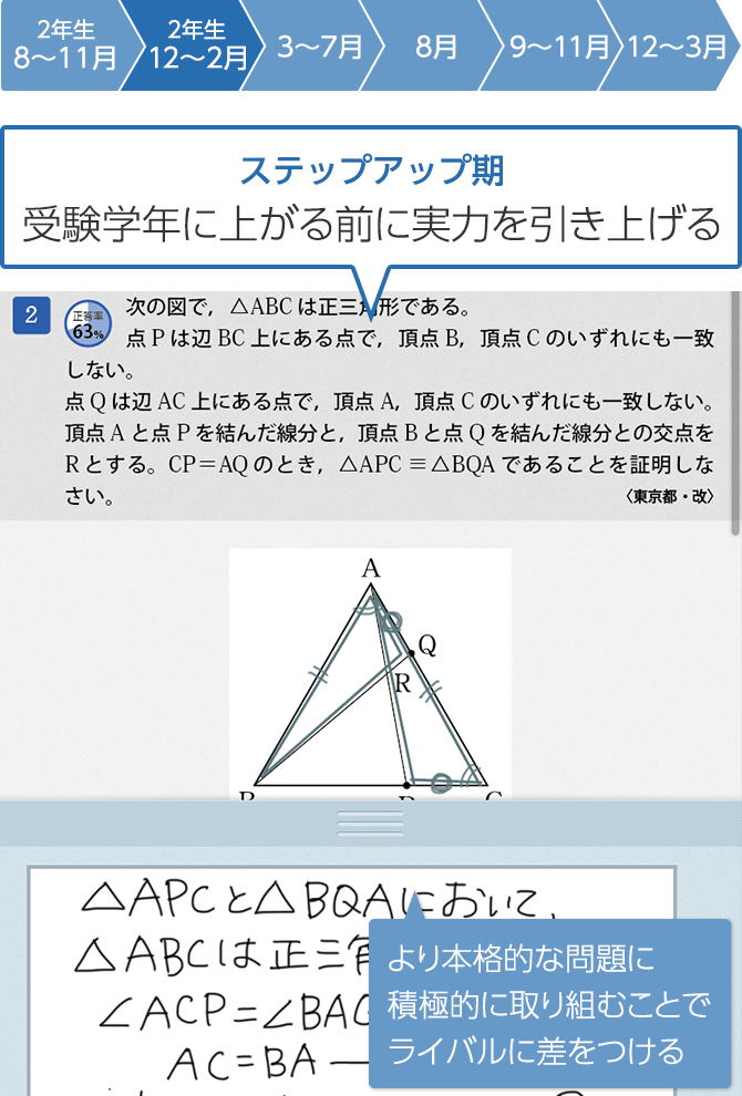 入試対策講座｜タブレットで学ぶ中学生向け通信教育「スマイルゼミ」