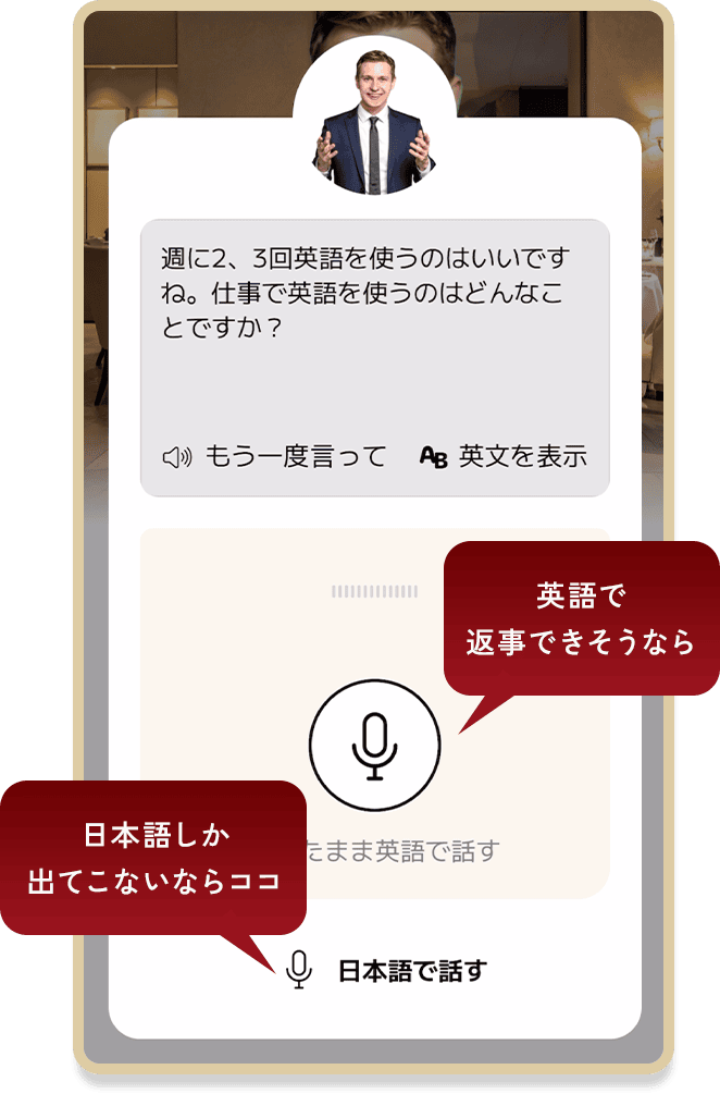 英語・日本語高速OK その会話力をもとに教材