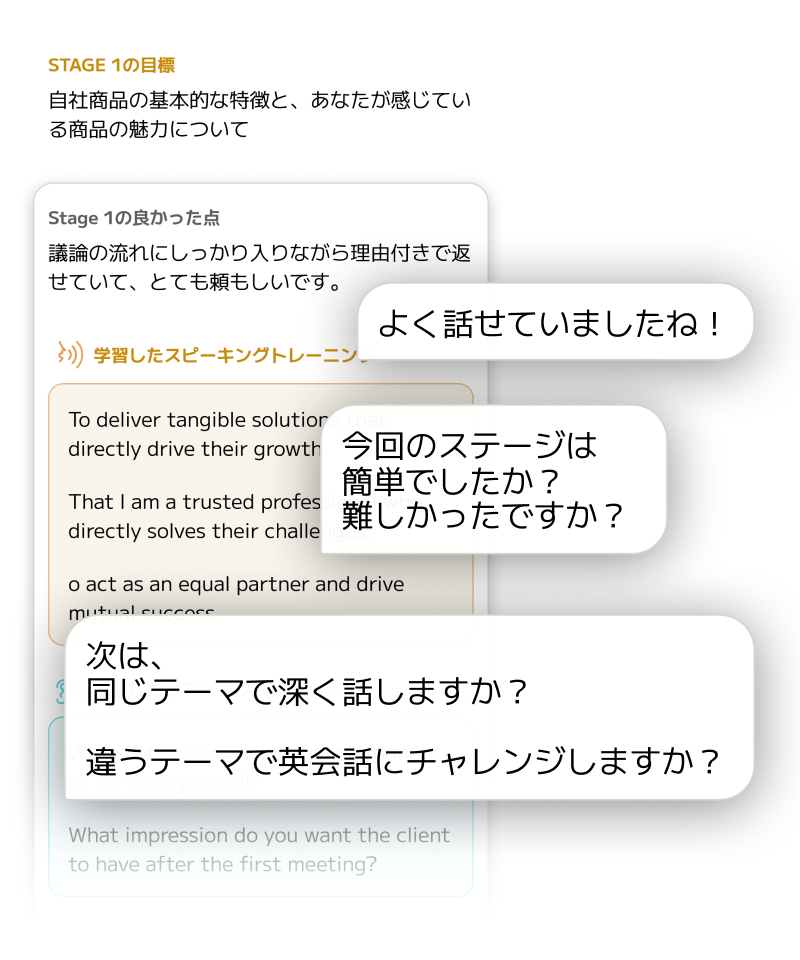学習直後にトレーニングの生成