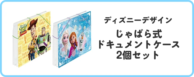 ディズニーデザインじゃばら式ドキュメントケース2個セット
