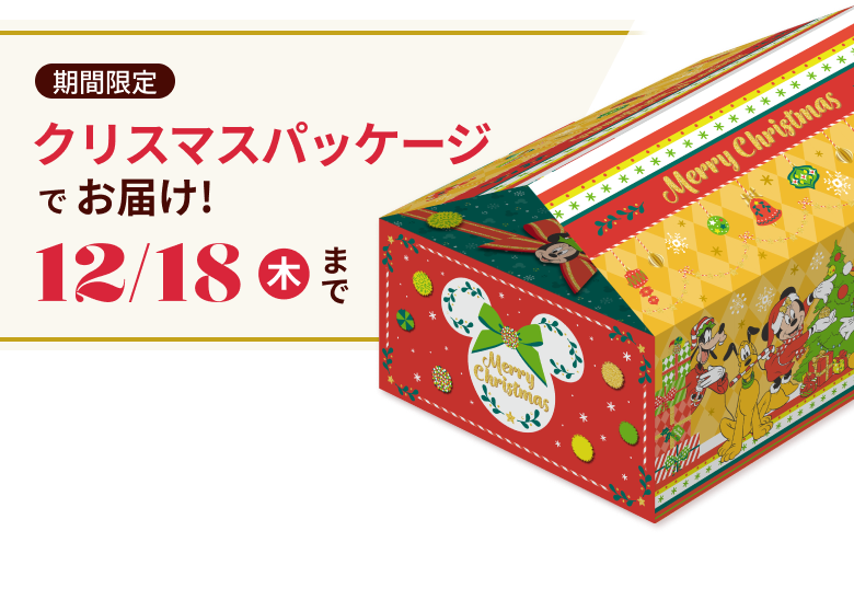 期間限定 クリスマスパッケージでお届け！ 12/18 木 まで