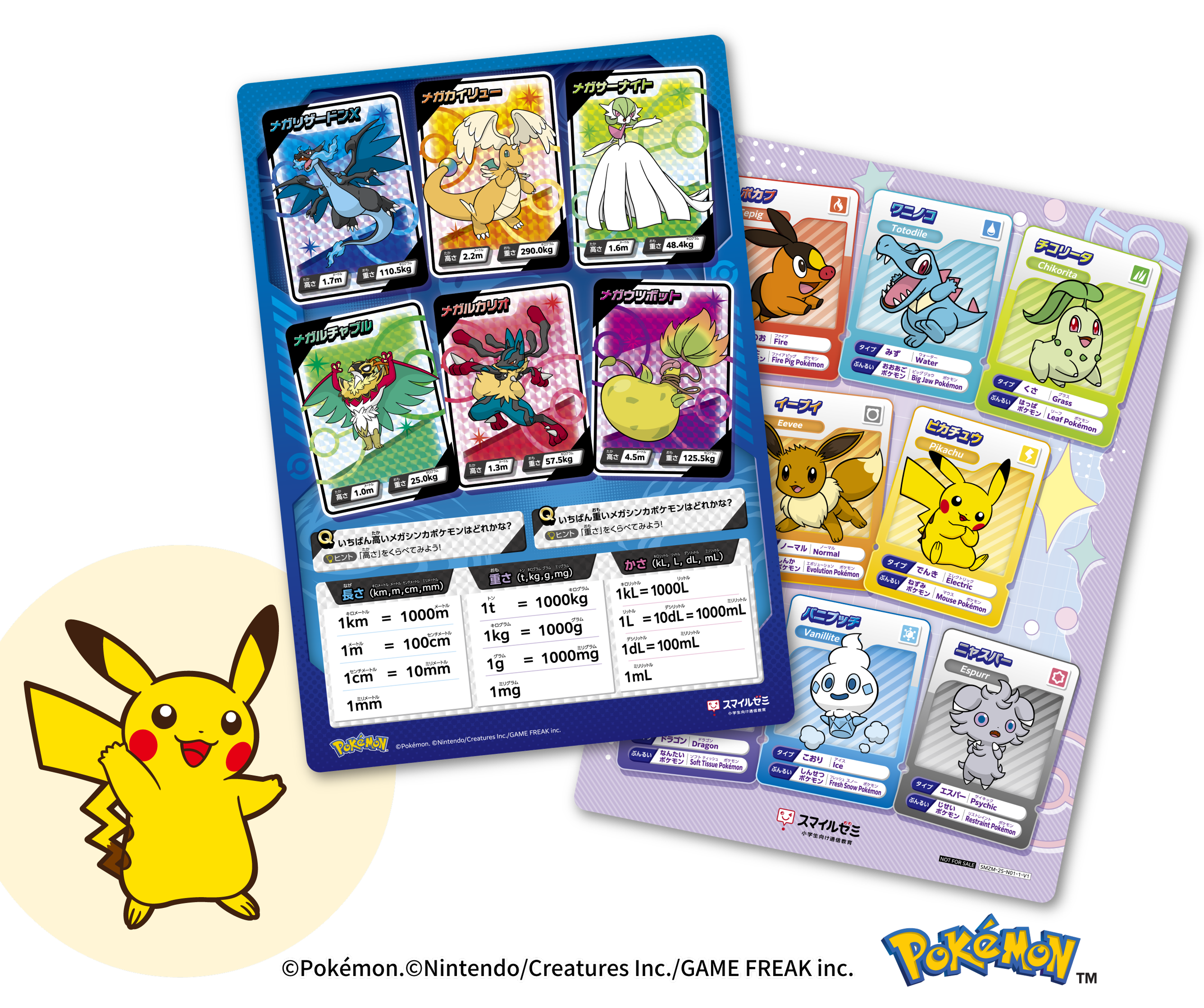 ウラ・オモテで楽しめるポケモン下敷き