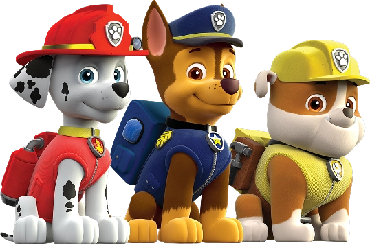 パウパトロールのキャラクター画像