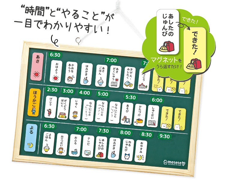 おうちの時間割りボード